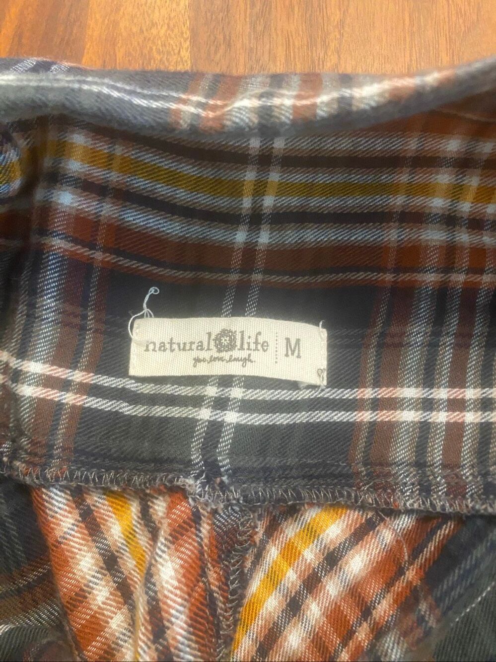 Natural Life Women’s Multicolor Plaid Asymmetrical Feelin' Alive Skirt Medium - Picture 4 of 5